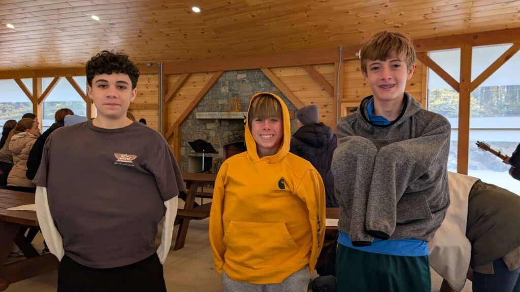 Staying Warm at the Confirmation Retreat