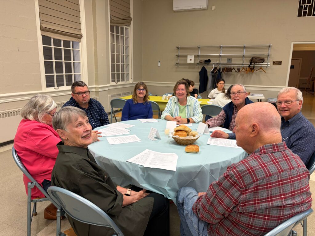 Enjoying Dinner Church