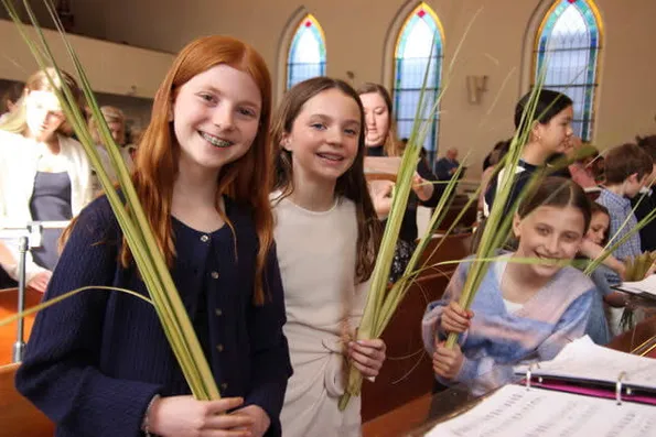 Palm Procession first pew comp